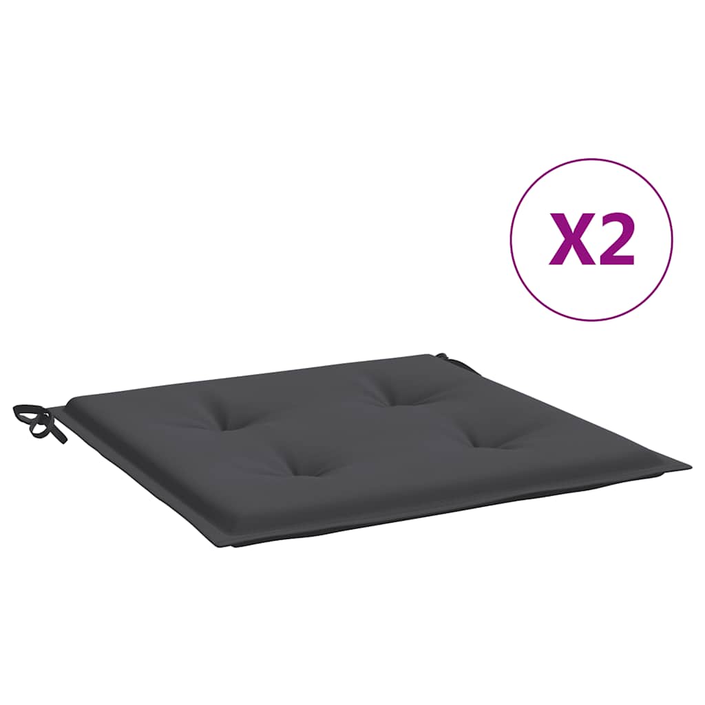 Maison Exclusive - Gartenstuhl-kissen 2 Stk. Anthrazit 50x50x3 Cm