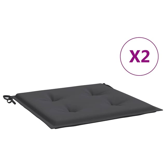 Maison Exclusive - Gartenstuhl-kissen 2 Stk. Anthrazit 50x50x3 Cm