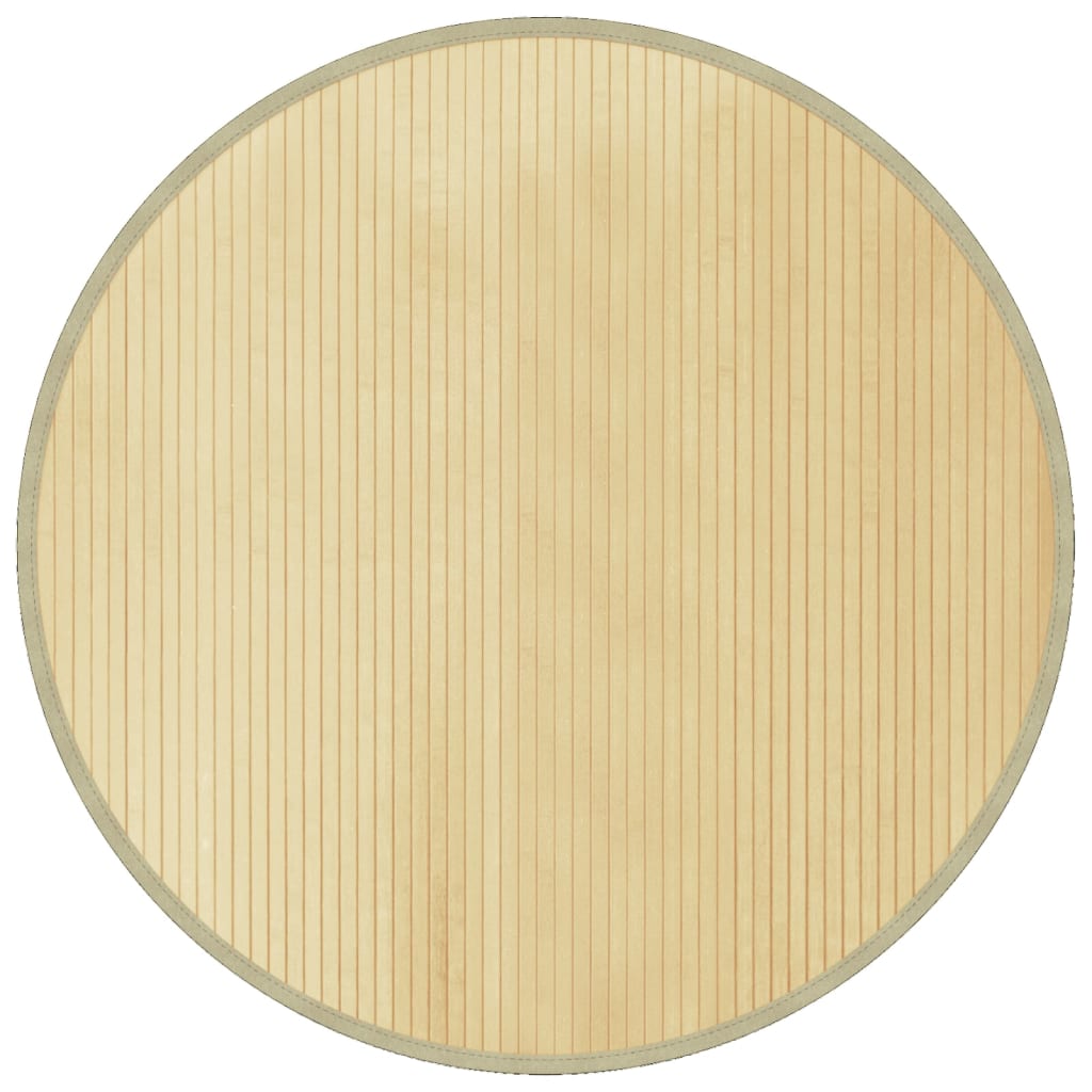Maison Exclusive - Teppich Rund Hell Natur 100 Cm Bambus