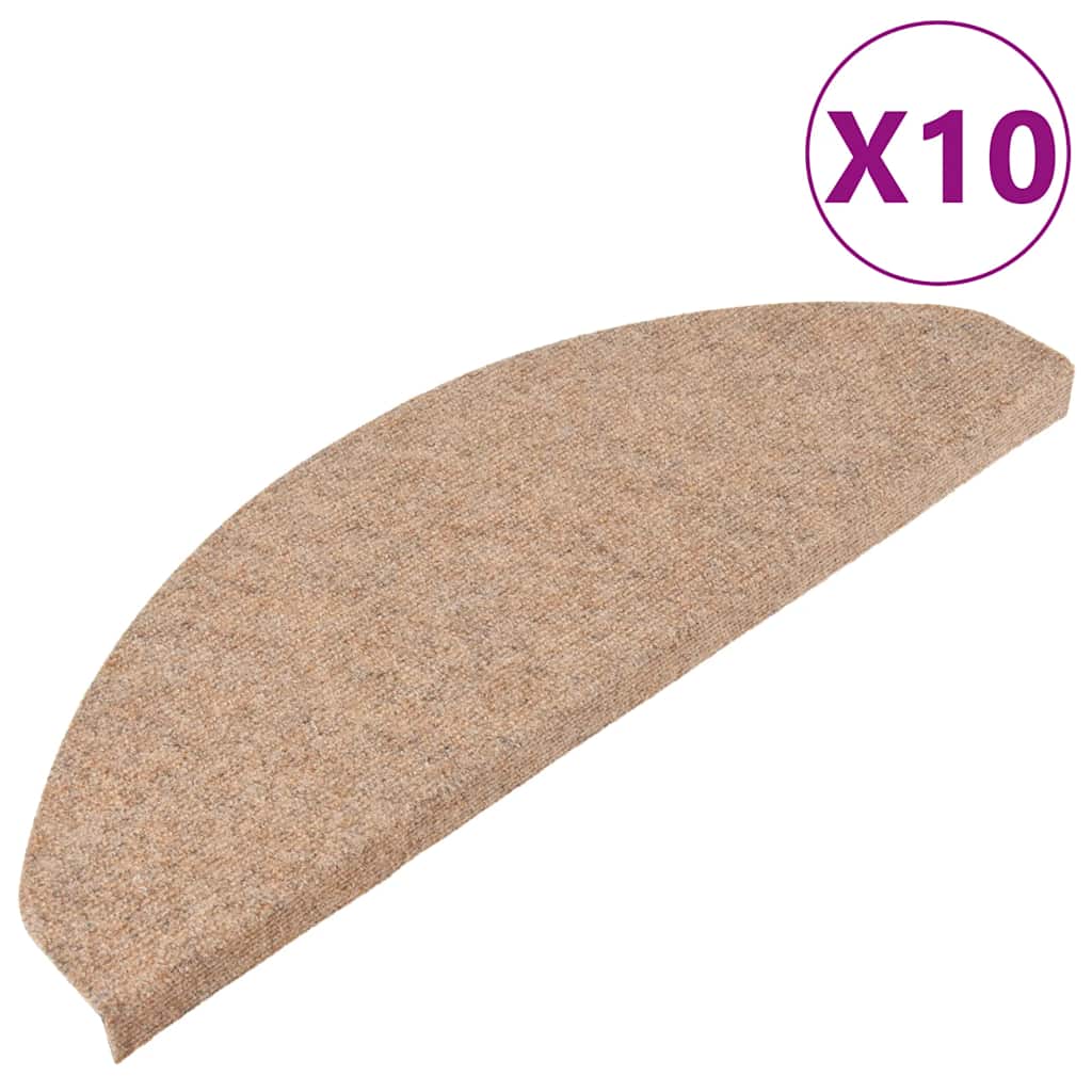 Maison Exclusive - Stufenmatten Selbstklebend 10 Stk. Beige 65x22
