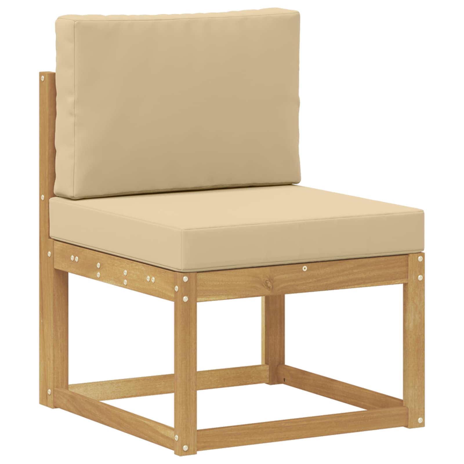 Maison Exclusive - Outdoor-sofagarnitur Weiß Und Beige 59 X 63 X