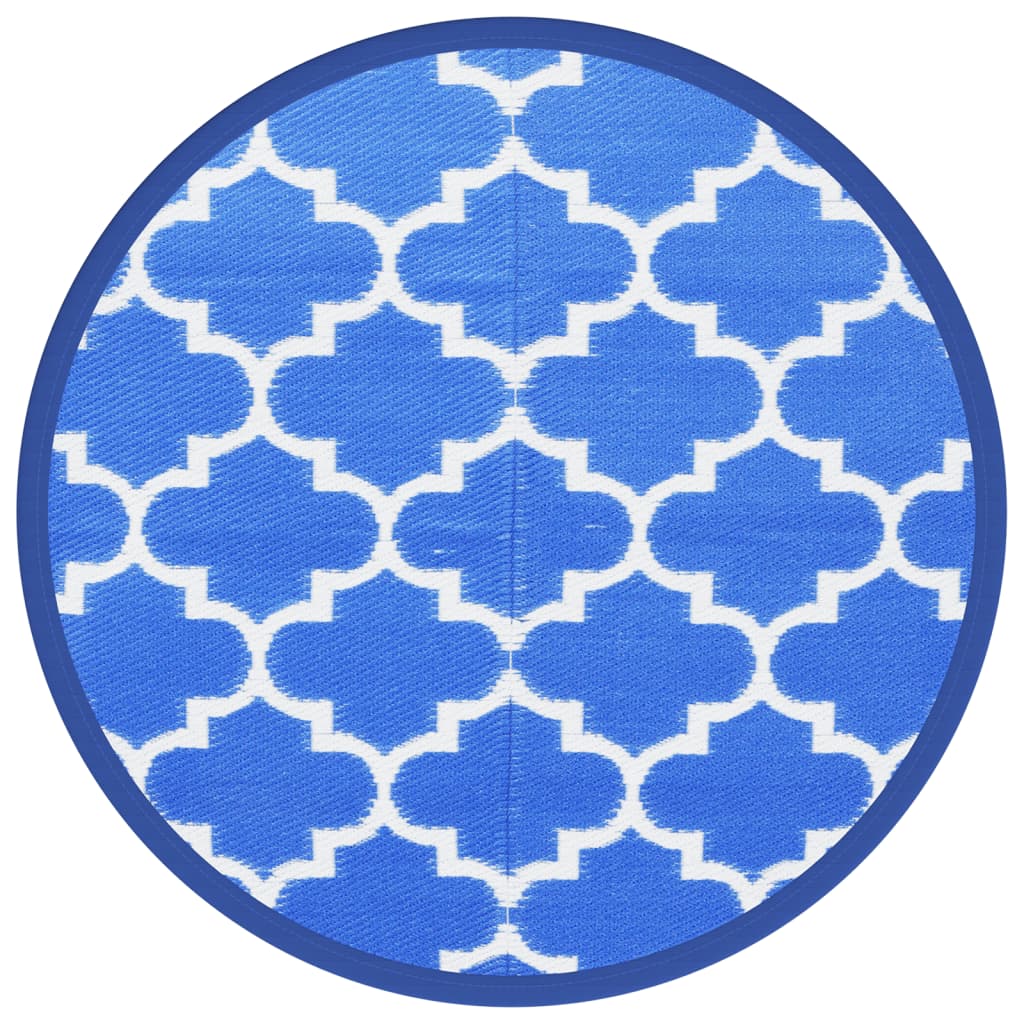 Maison Exclusive - Outdoor-teppich Arakil Blau Ø160 Cm Pp