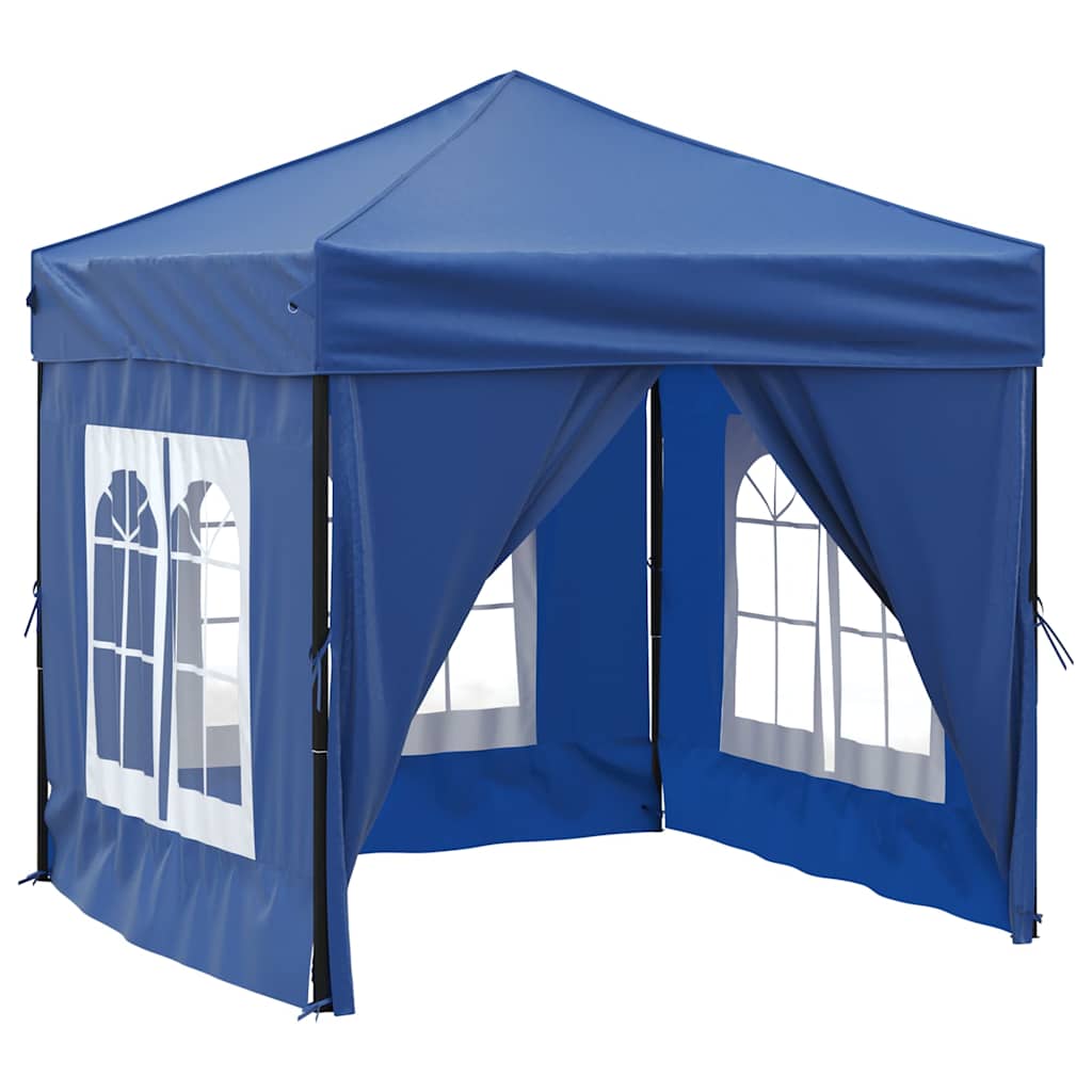 Maison Exclusive - Partyzelt Faltbar Mit Seitenwänden Blau 2x2 M