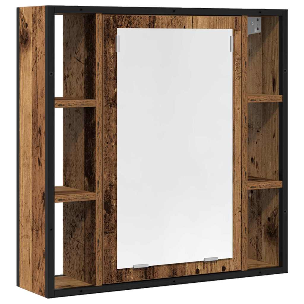 Maison Exclusive - Bad-spiegelschrank Altholz-optik 60x16x60 Cm H