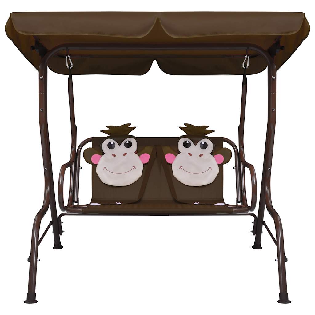 Maison Exclusive - Kinder-hollywoodschaukel Braun 115×75×110 Cm S
