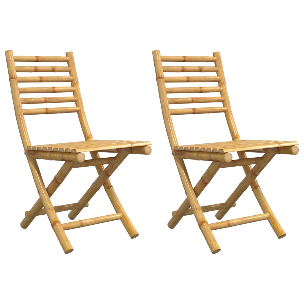 Maison Exclusive - Klappstühle, 2 Stück, 43 X 54 X 88 Cm, Bambus