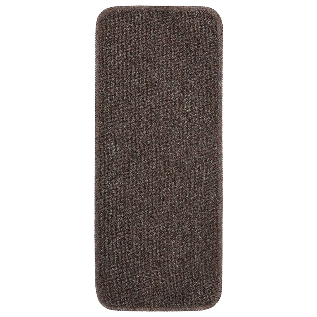 Maison Exclusive - Antirutsch Stufenmatten 15 Stk. 60x25 Cm Braun