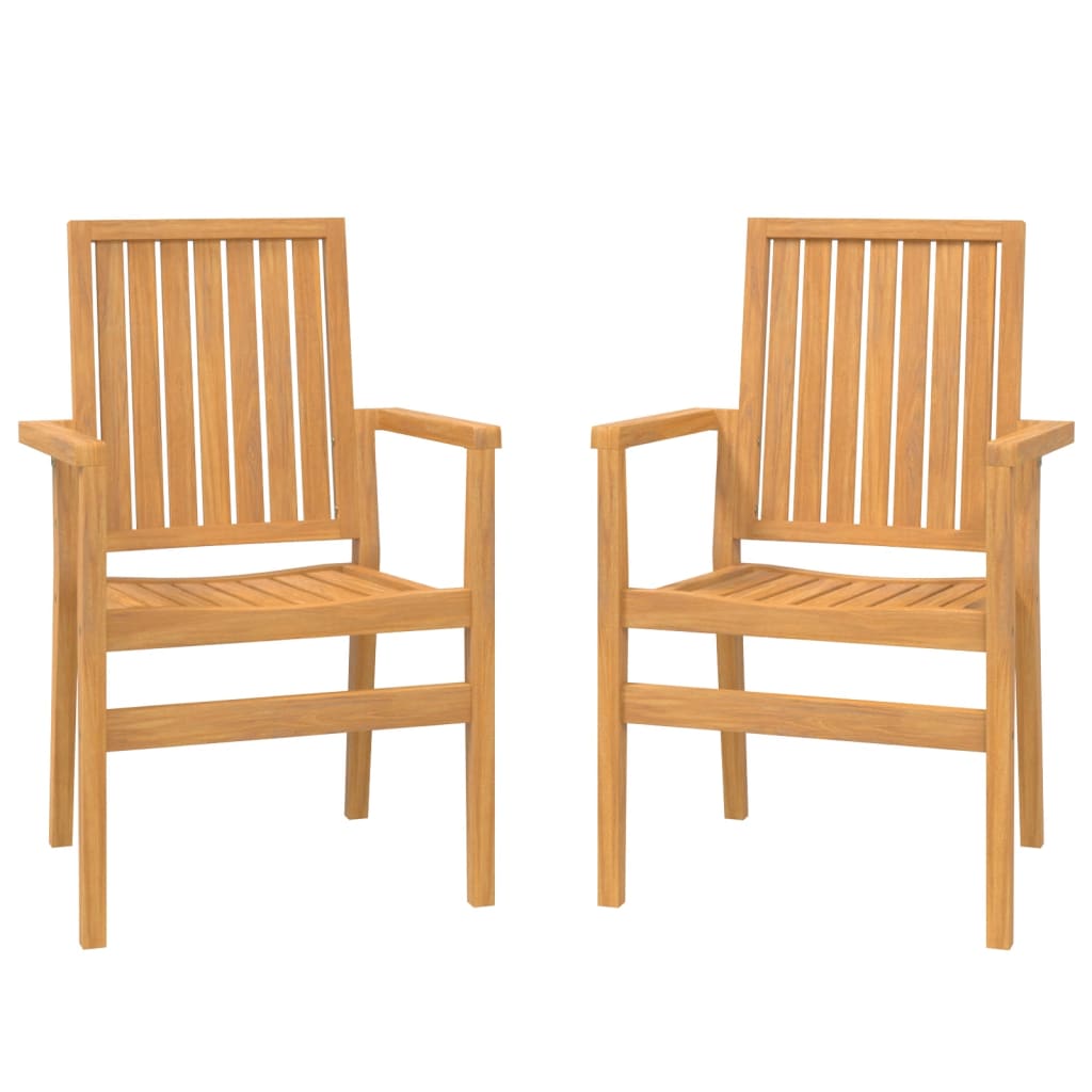 Maison Exclusive - Stapelbare Gartenstühle 2 Stk. 56,5x57,5x91 Cm