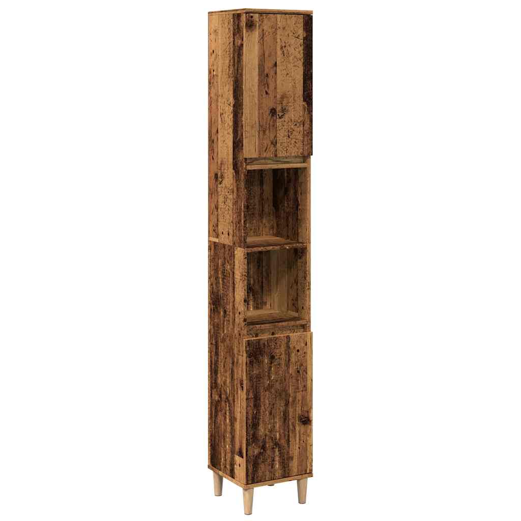 Maison Exclusive - Badschrank Altholz-optik 30x30x190 Cm Holzwerk