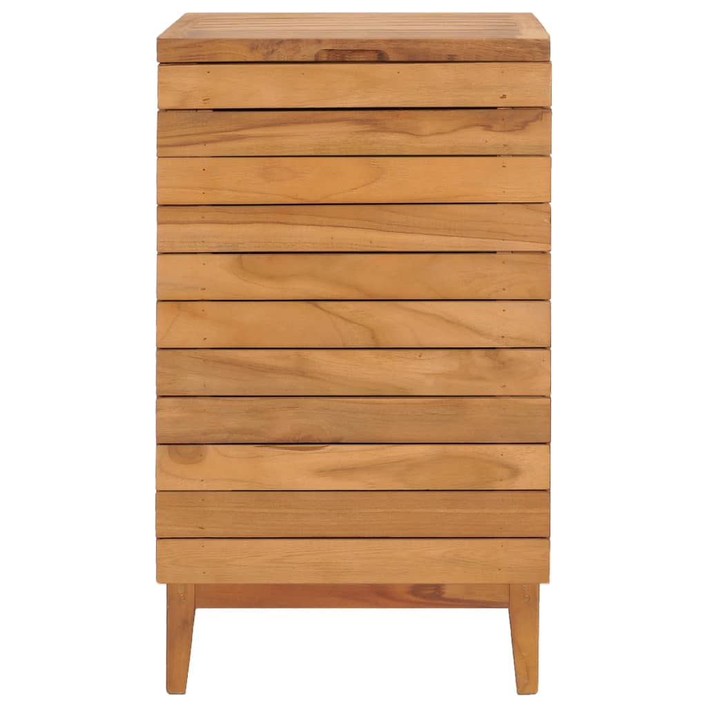 Maison Exclusive - Wäschekorb 40×40×70 Cm Teak Massivholz