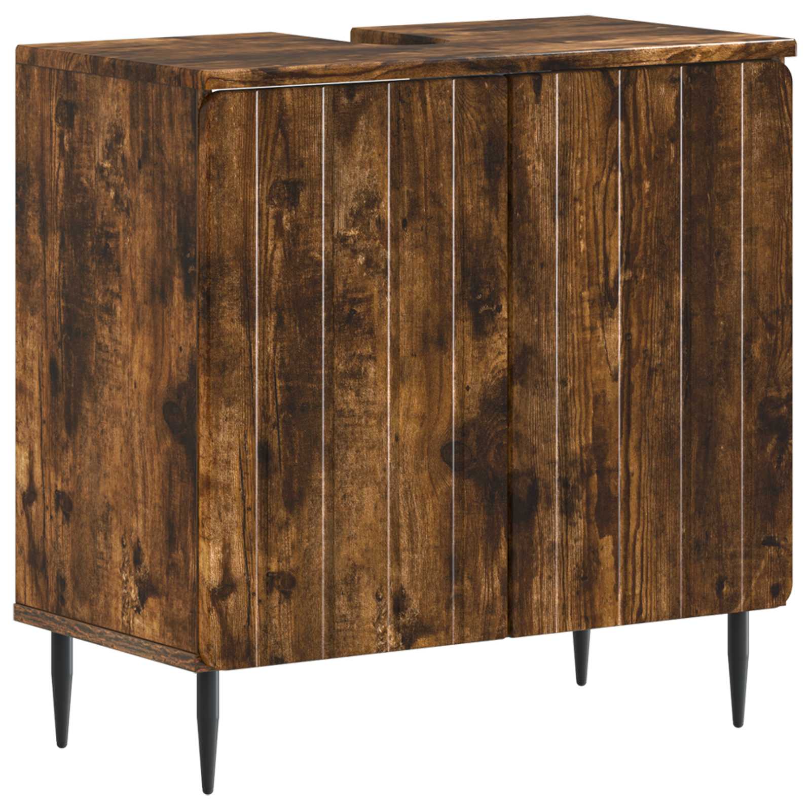 Maison Exclusive - Waschbeckenschrank Zwolle Raucheiche 59,5 X 31
