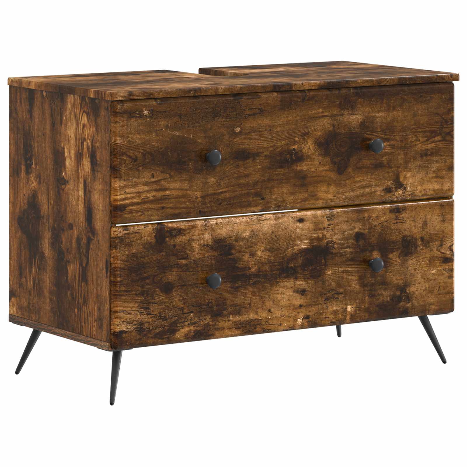 Maison Exclusive - Waschbeckenschrank Breda Raucheiche 82 X 41 X