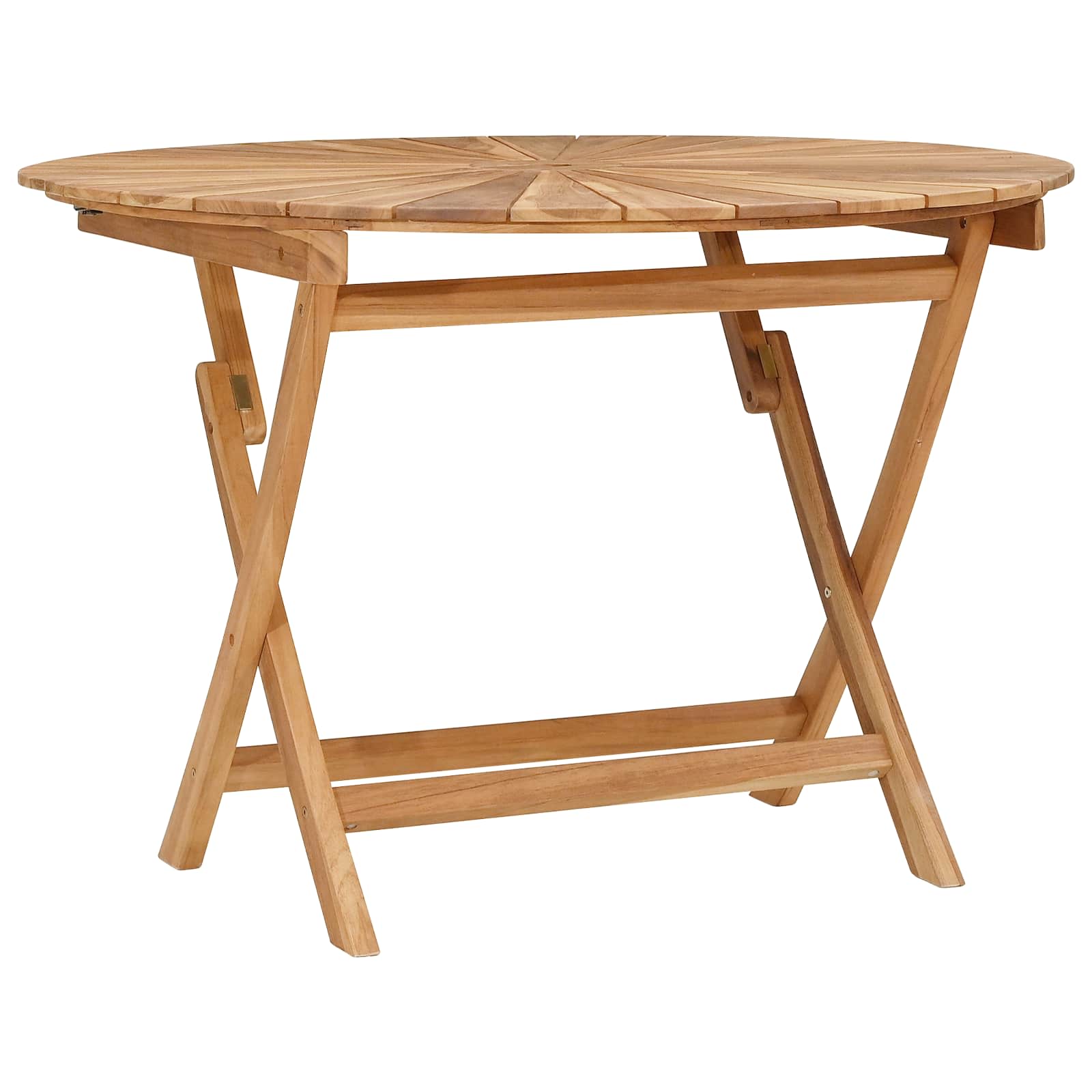 Maison Exclusive - Klappbarer Gartentisch Natur Ø 110 X 75 Cm Mas