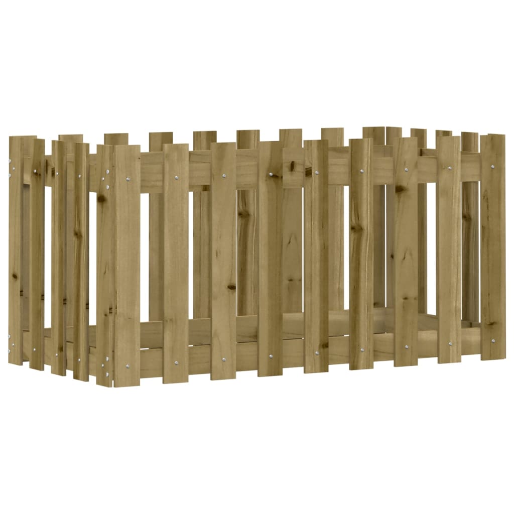 Maison Exclusive - Hochbeet Lattenzaun-design 100x50x50 Cm Kiefer