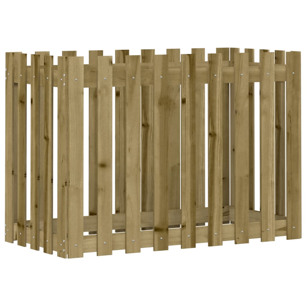 Maison Exclusive - Hochbeet Lattenzaun-design 100x50x70 Cm Kiefer