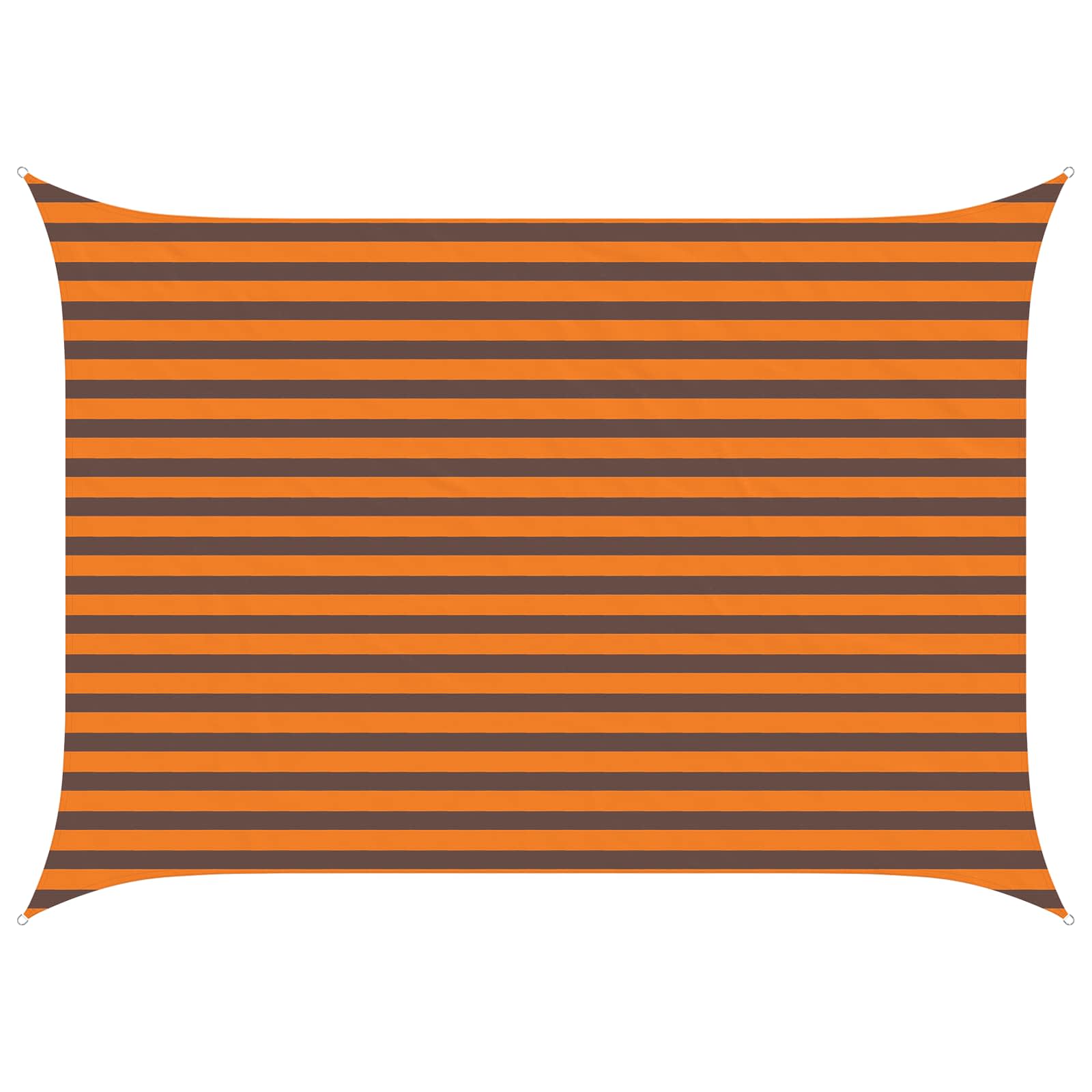 Maison Exclusive - Sonnensegel Orange Und Braun 3,5 X 2,5 M 100 %