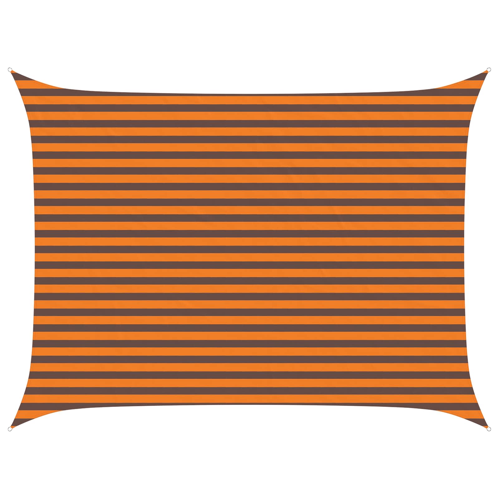 Maison Exclusive - Sonnensegel Orange Und Braun 4 X 3 M 100 % Pol