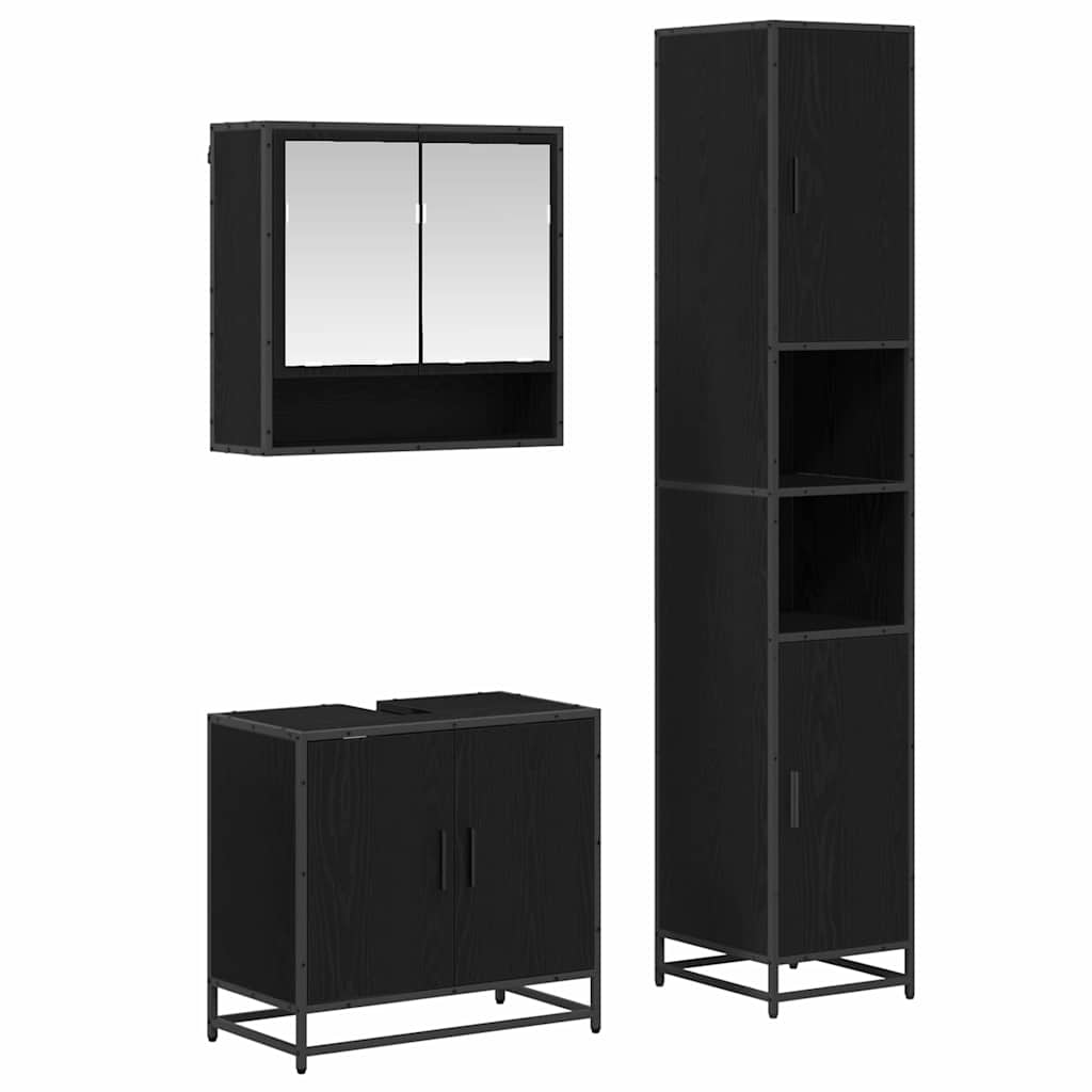 Maison Exclusive - Badezimmermöbel-set 3 Stk. Artisan-eiche 90 X