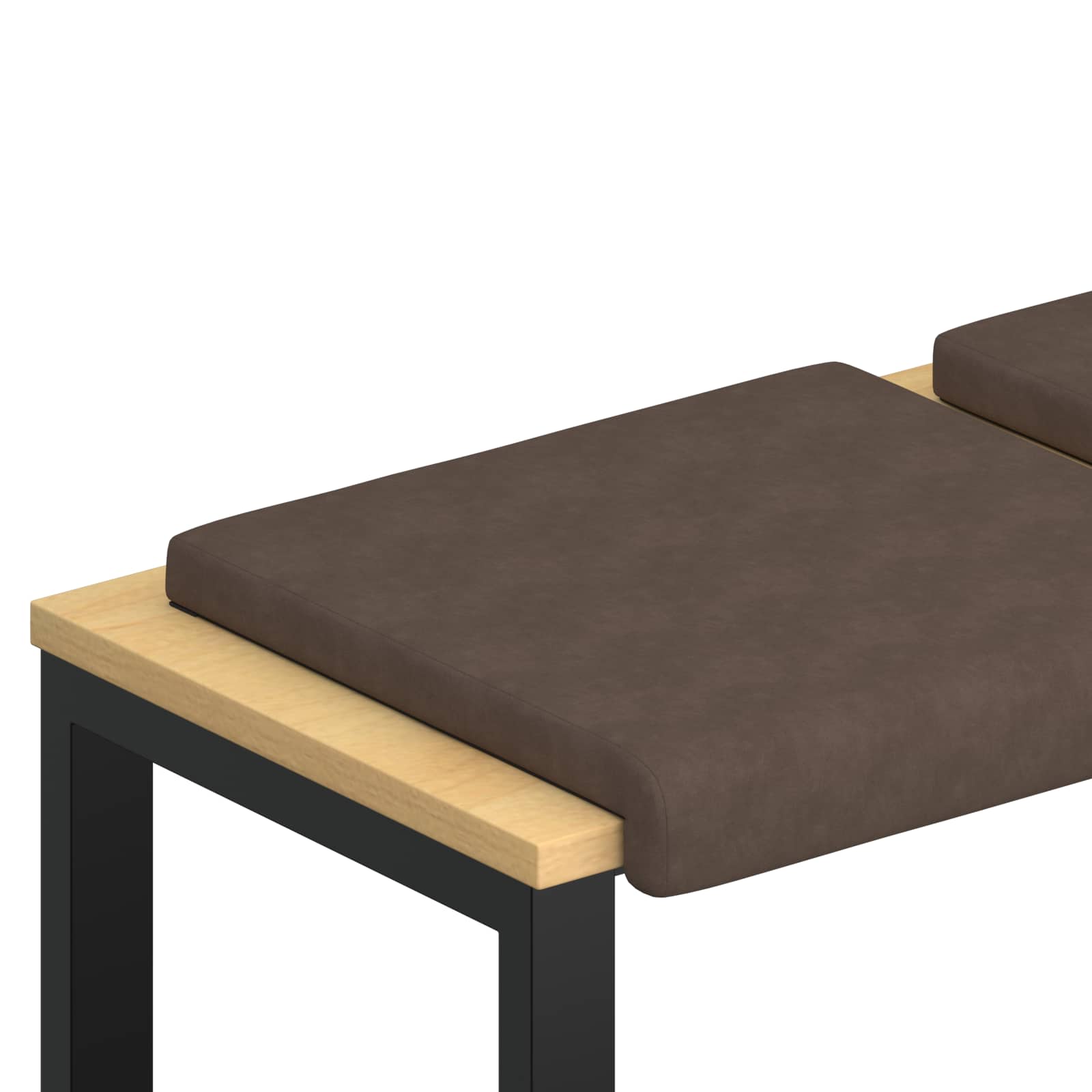 Maison Exclusive - Bankkissen 4 Stk. Mikrofaser Braun Tiefe 35 Cm