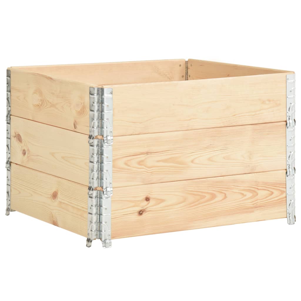Maison Exclusive - Hochbeete 3 Stk. 100x100 Cm Kiefer Massivholz