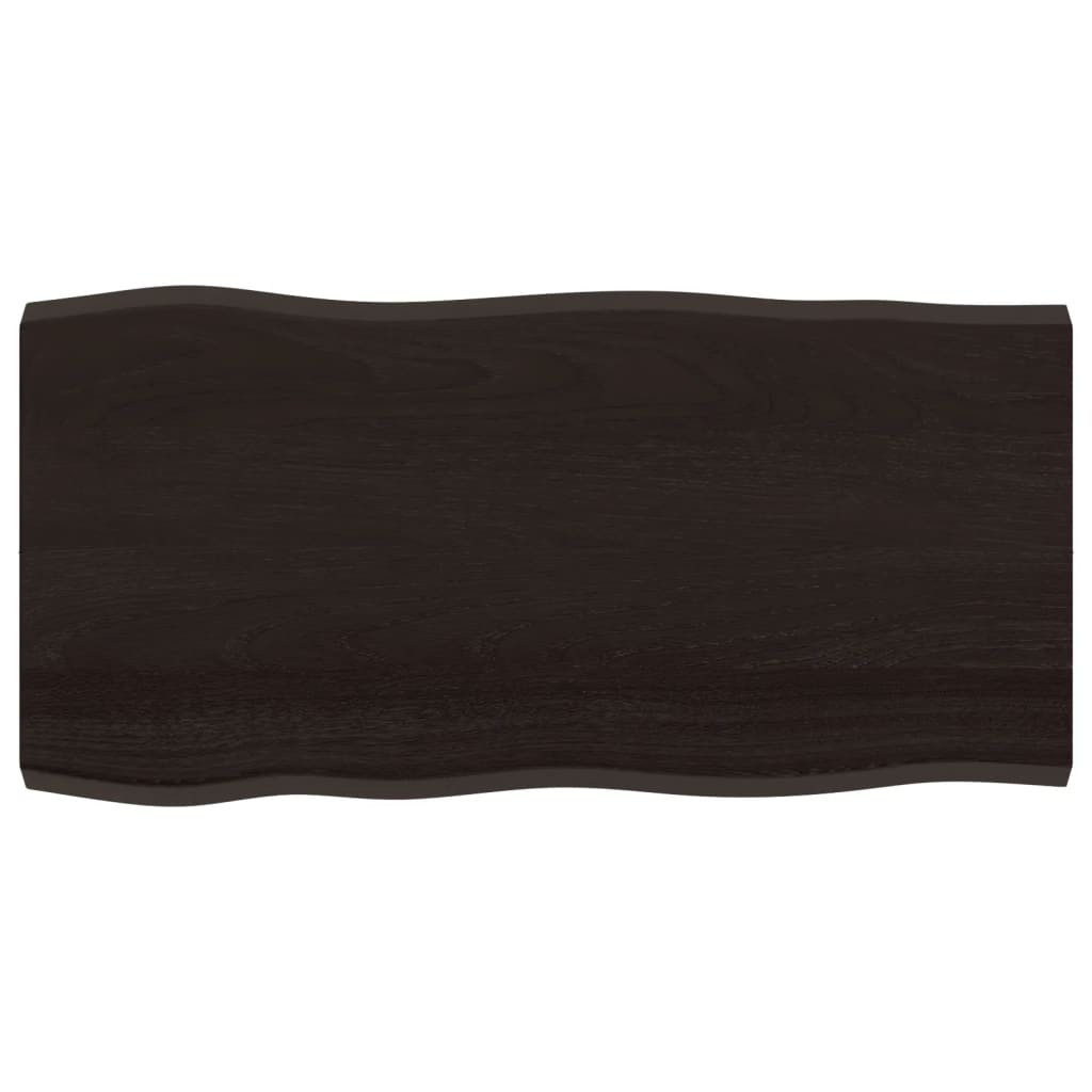 Maison Exclusive - Tischplatte 100x50x(2-4) Cm Massivholz Behande