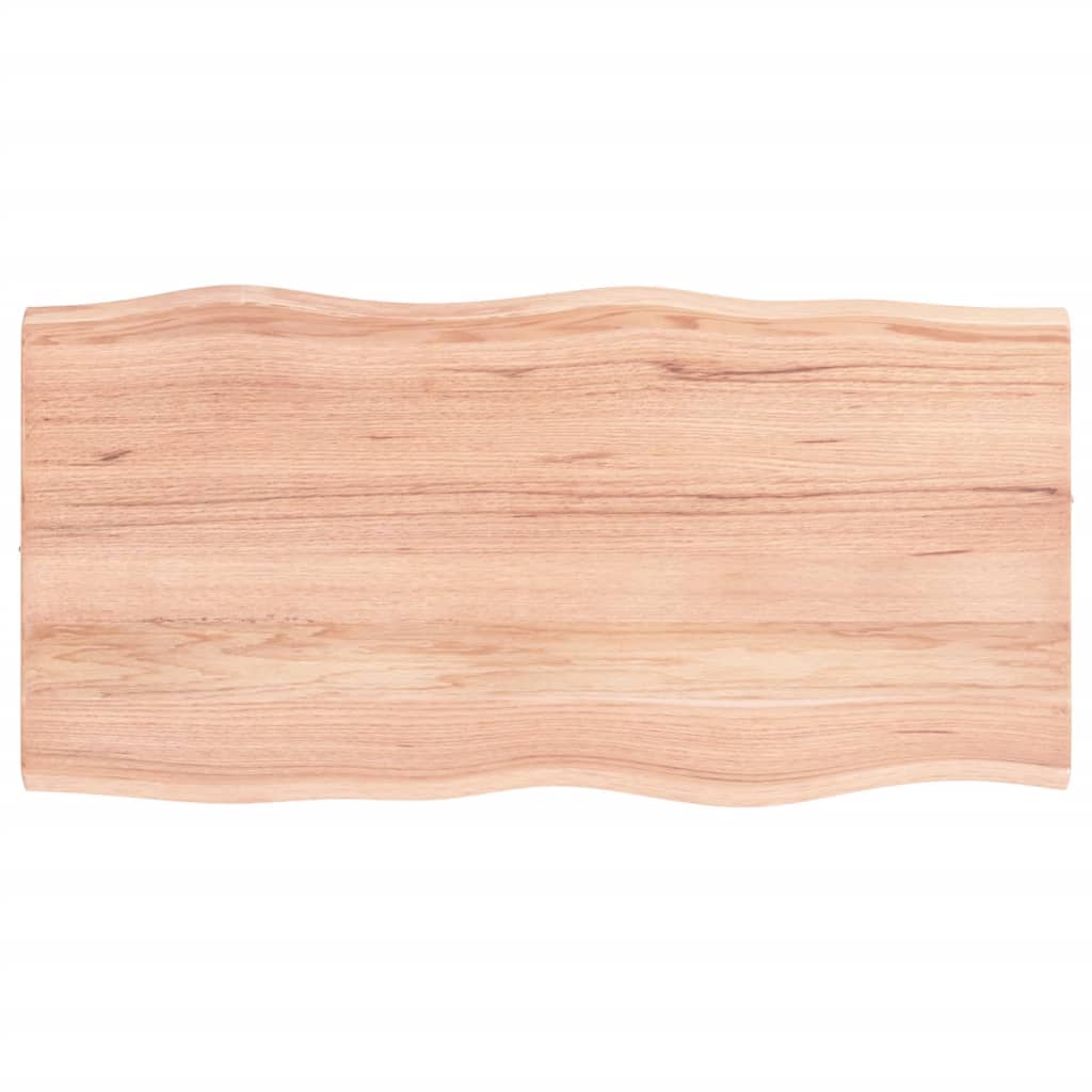 Maison Exclusive - Tischplatte 80x40x2 Cm Massivholz Eiche Behand