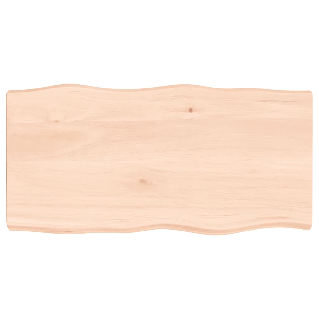 Maison Exclusive - Tischplatte 80x40x(2-6) Cm Massivholz Unbehand