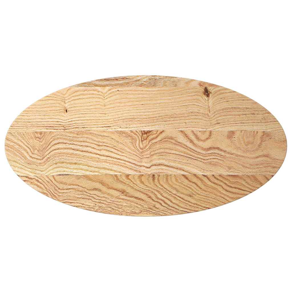 Maison Exclusive - Tischplatte 100x50x4 Cm Massivholz Eiche Oval