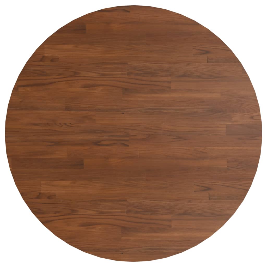 Maison Exclusive - Runde Tischplatte Dunkelbraun Ø90x1,5 Cm Behan