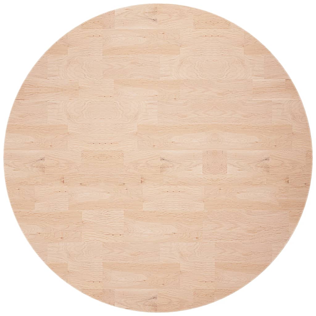 Maison Exclusive - Runde Tischplatte Ø80x2,5 Cm Unbehandeltes Mas
