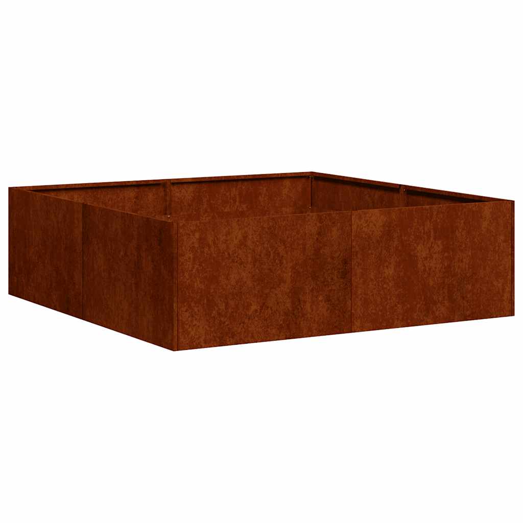 Maison Exclusive - Pflanzkübel Rostig 100x100x30 Cm Wetterfester