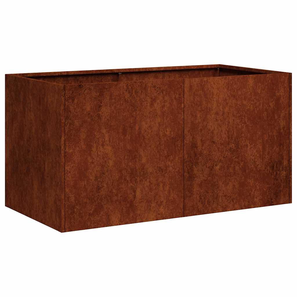 Maison Exclusive - Pflanzkübel Rostig 80x40x40 Cm Wetterfester St