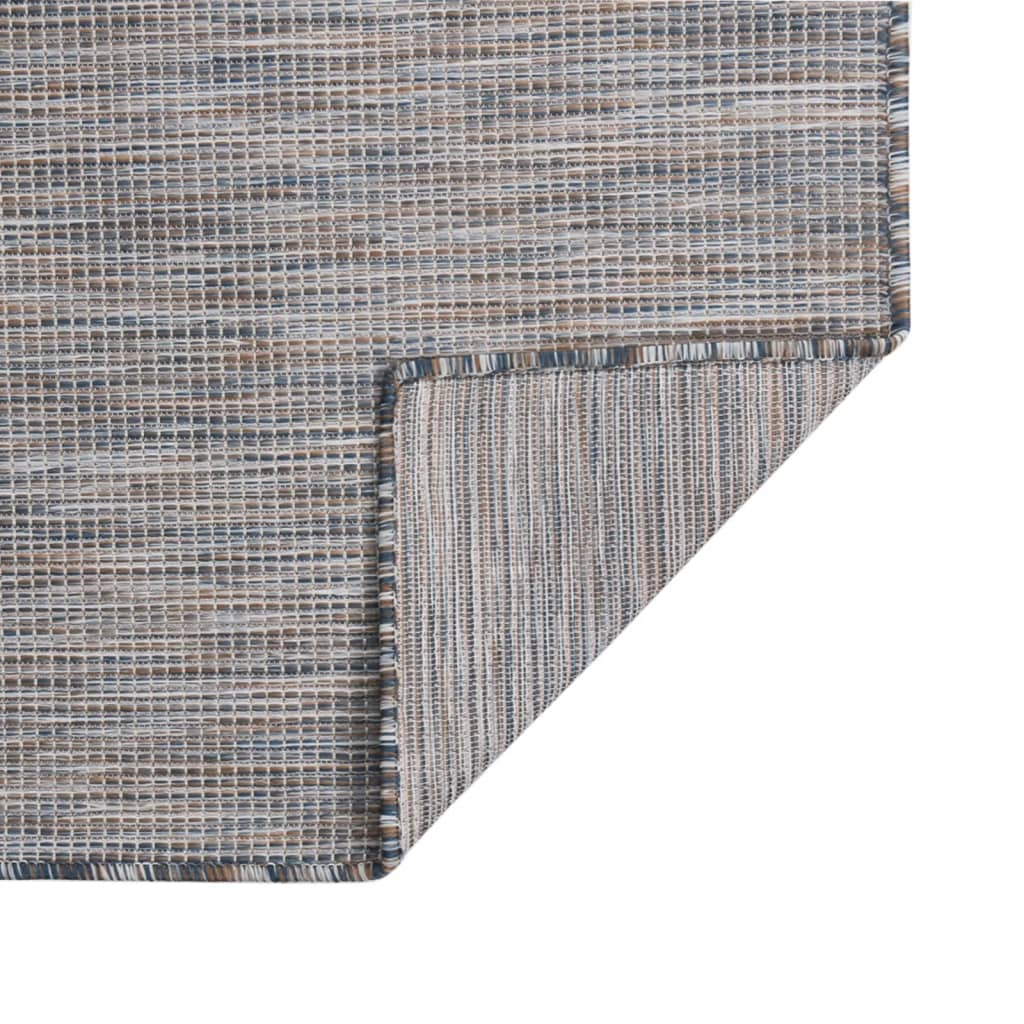 Maison Exclusive - Outdoor-teppich Flachgewebe 80x250 Cm Braun Un