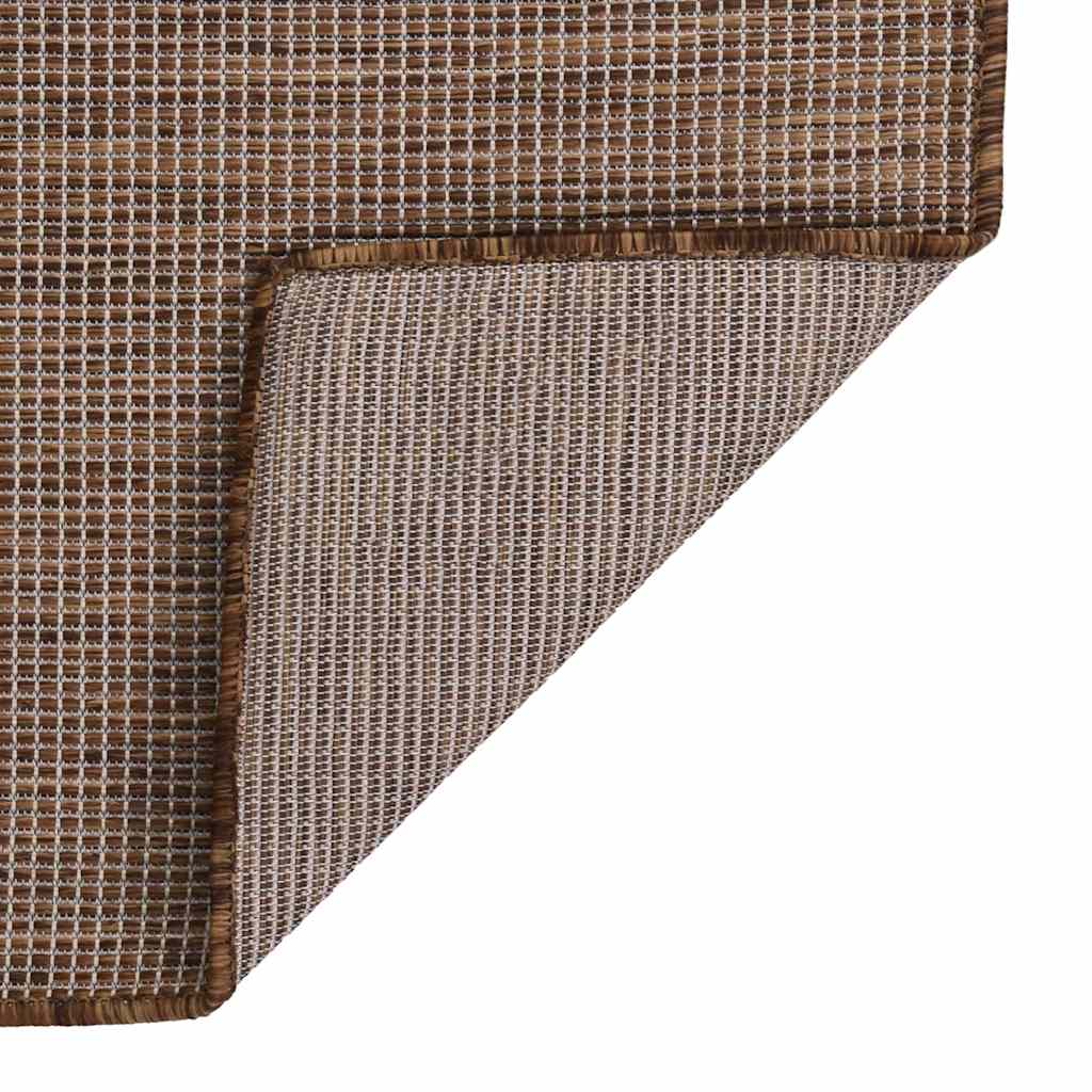 Maison Exclusive - Outdoor-teppich Flachgewebe 80x150 Cm Braun