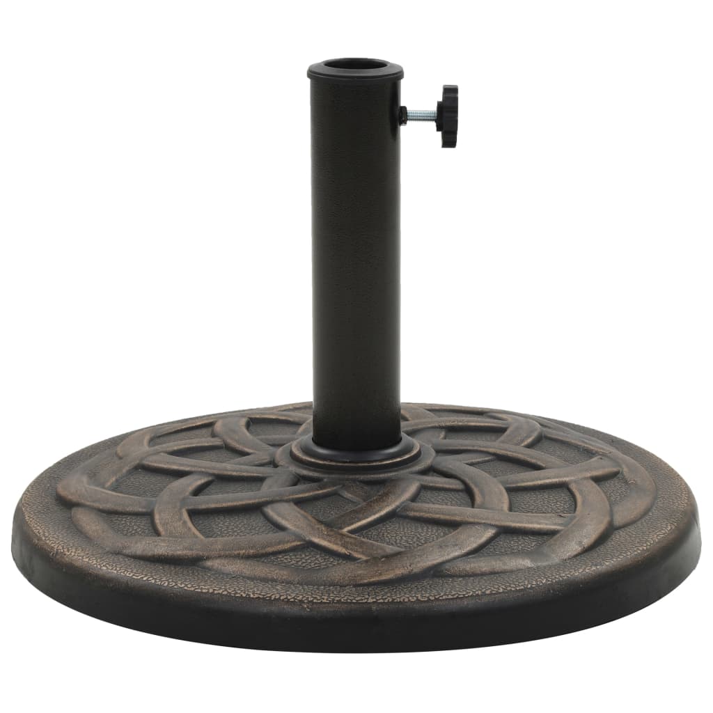 Maison Exclusive - Sonnenschirmfuß Rund 11 Kg Bronze Polyharz