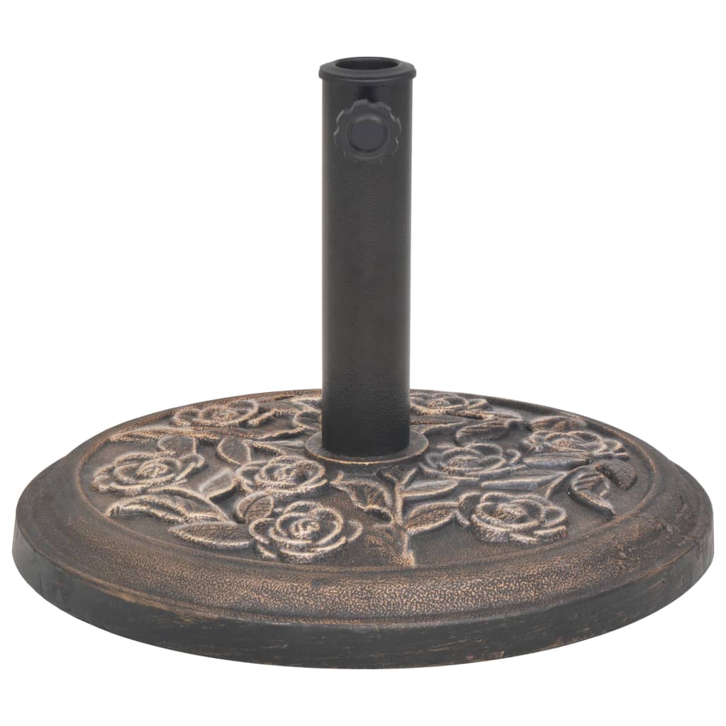 Maison Exclusive - Sonnenschirmständer Harz Rund Bronze 9 Kg