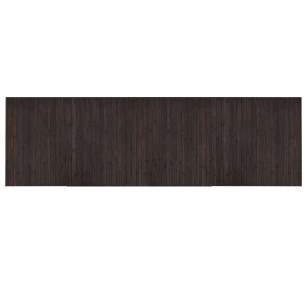 Maison Exclusive - Teppich Rechteckig Dunkelbraun 60x200 Cm Bambu