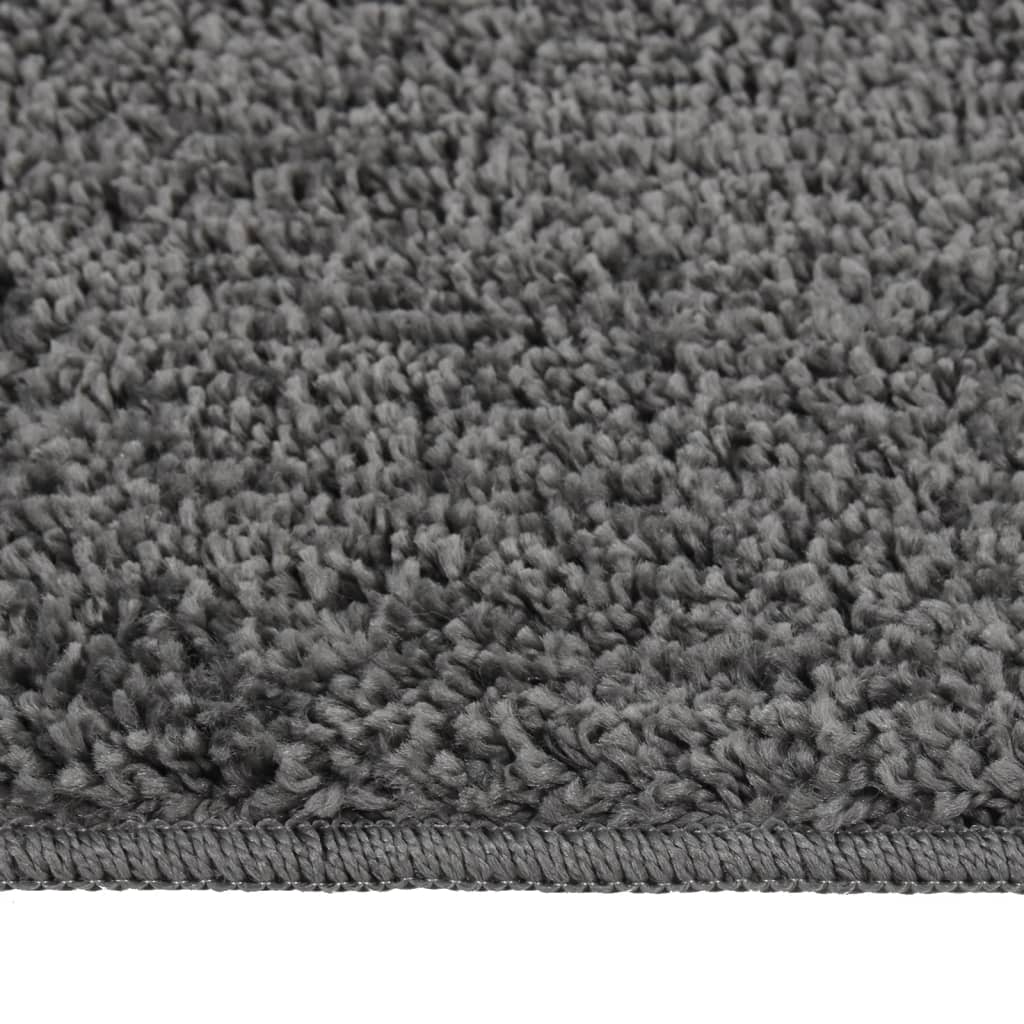 Maison Exclusive - Shaggy-teppich Dunkelgrau 140x200 Cm Rutschfes