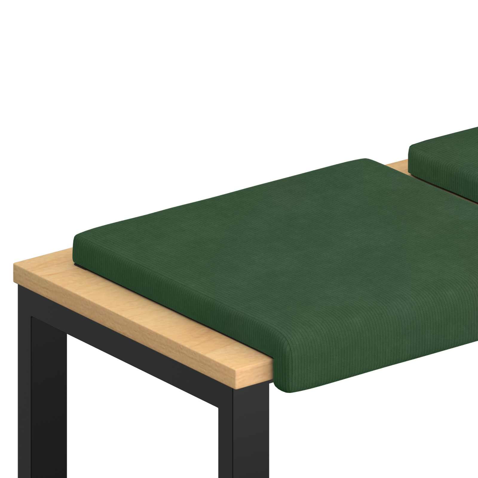 Maison Exclusive - Bankkissen 2 Stk. Cord Dunkelgrün Tiefe 35 Cm