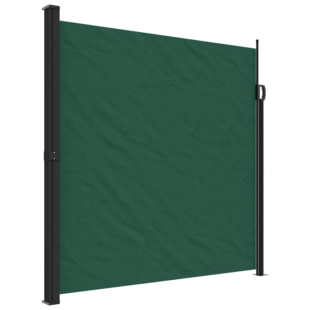 Maison Exclusive - Seitenmarkise Ausziehbar Dunkelgrün 200x500 Cm