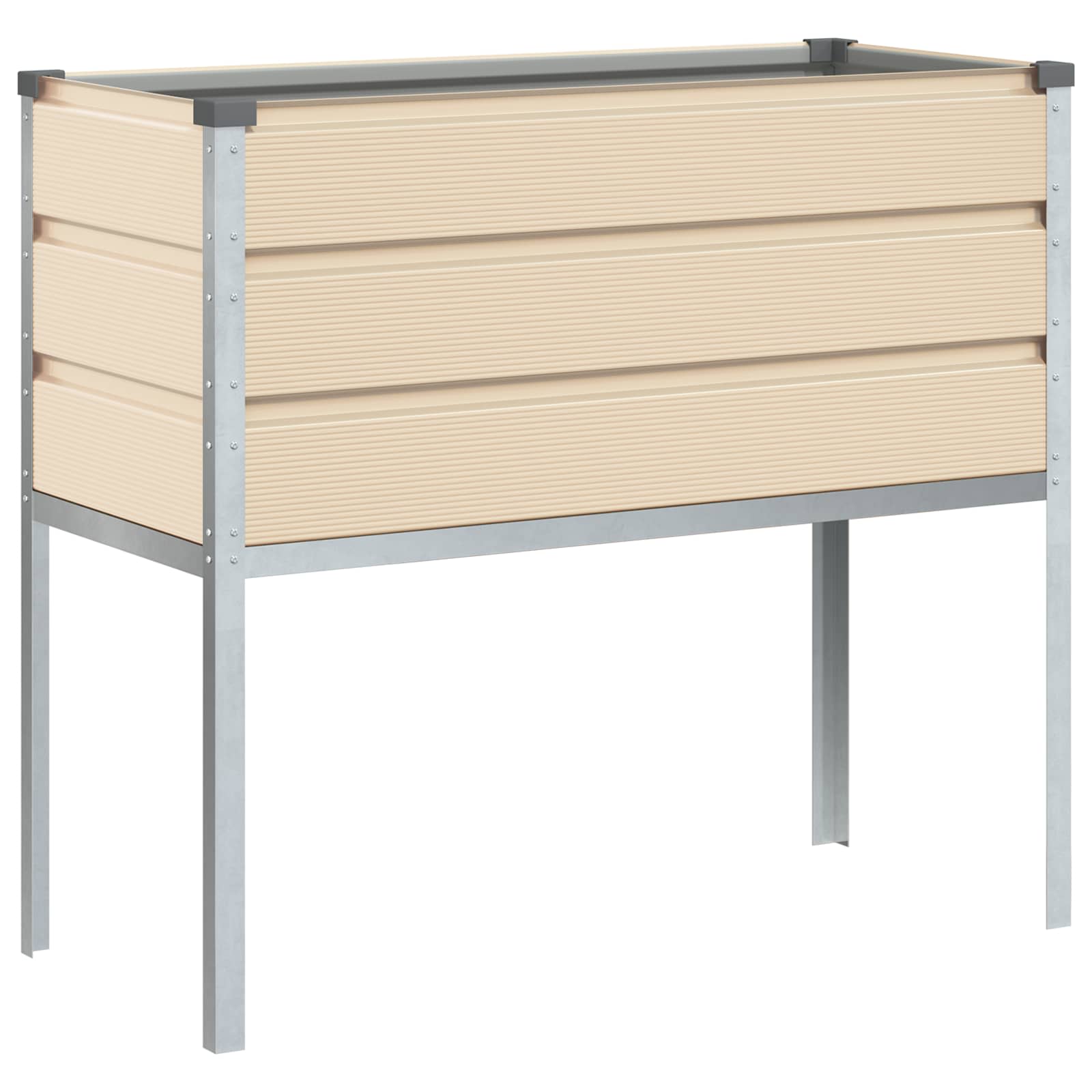 Maison Exclusive - Pflanzkübel Elfenbein 100 X 45 X 90 Cm Verzink