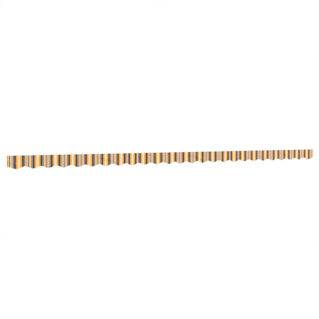 Maison Exclusive - Markisenvolant Gelb Und Grau Gestreift 580x20