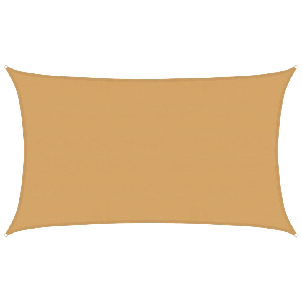 Maison Exclusive - Sonnensegel 160 G/m² Rechteckig Sandfarben 5x8
