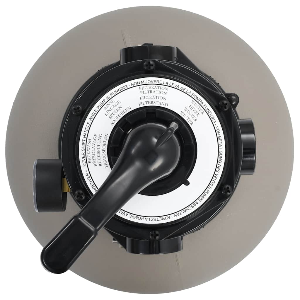 Maison Exclusive - Pool-sandfilter Mit 4-wege-ventil Grau 350 Mm