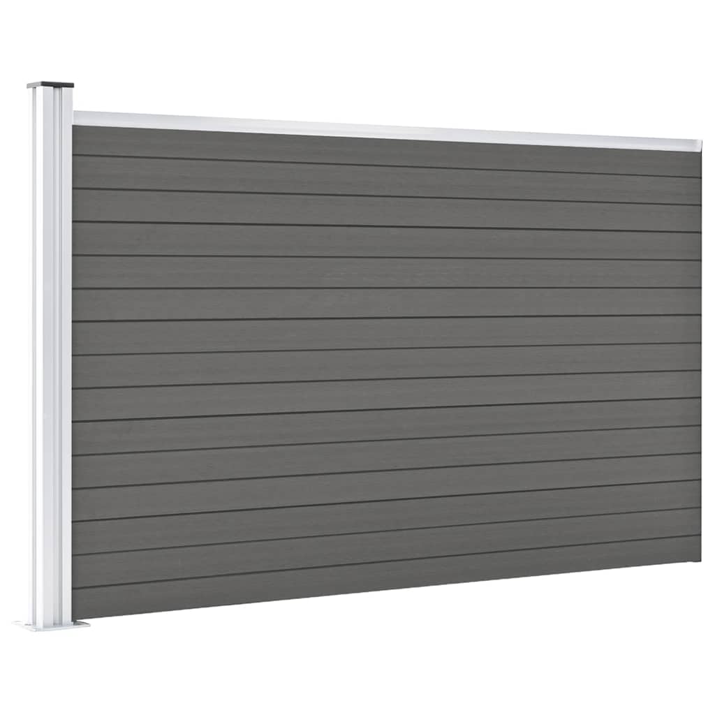 Maison Exclusive - Gartenzaun Wpc 175x105 Cm Grau