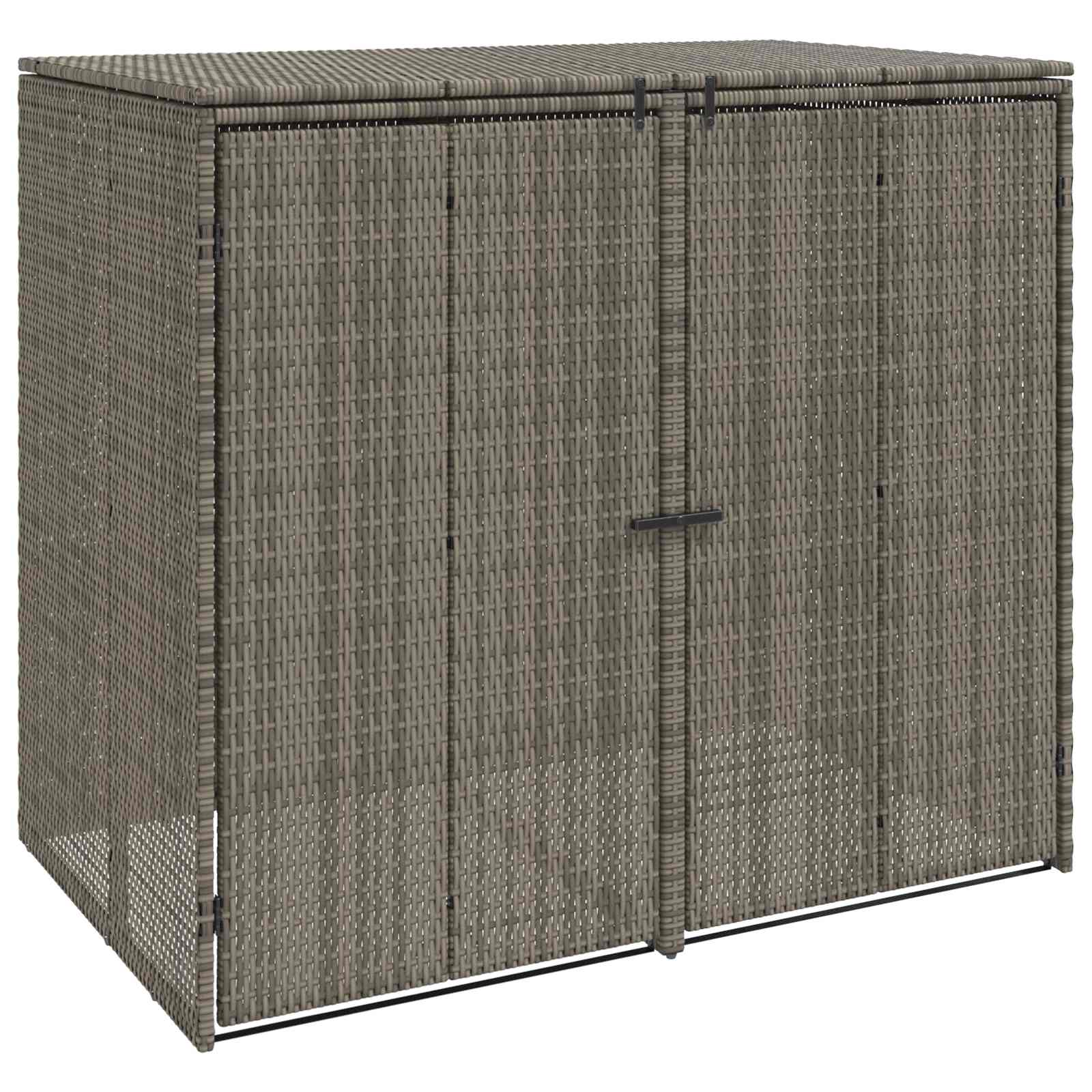 Maison Exclusive - Mülltonnenbox 2 Stk. Grau 130 X 80 X 115 Cm Po