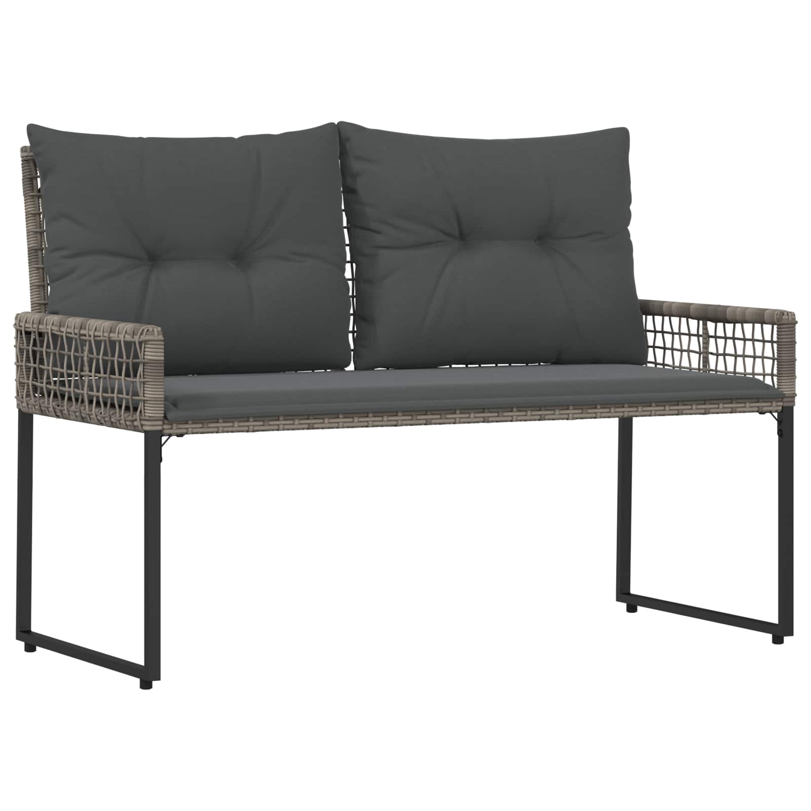Maison Exclusive - Bank Outdoor Grau 118 X 55 X 82 Cm Pe-rattan U