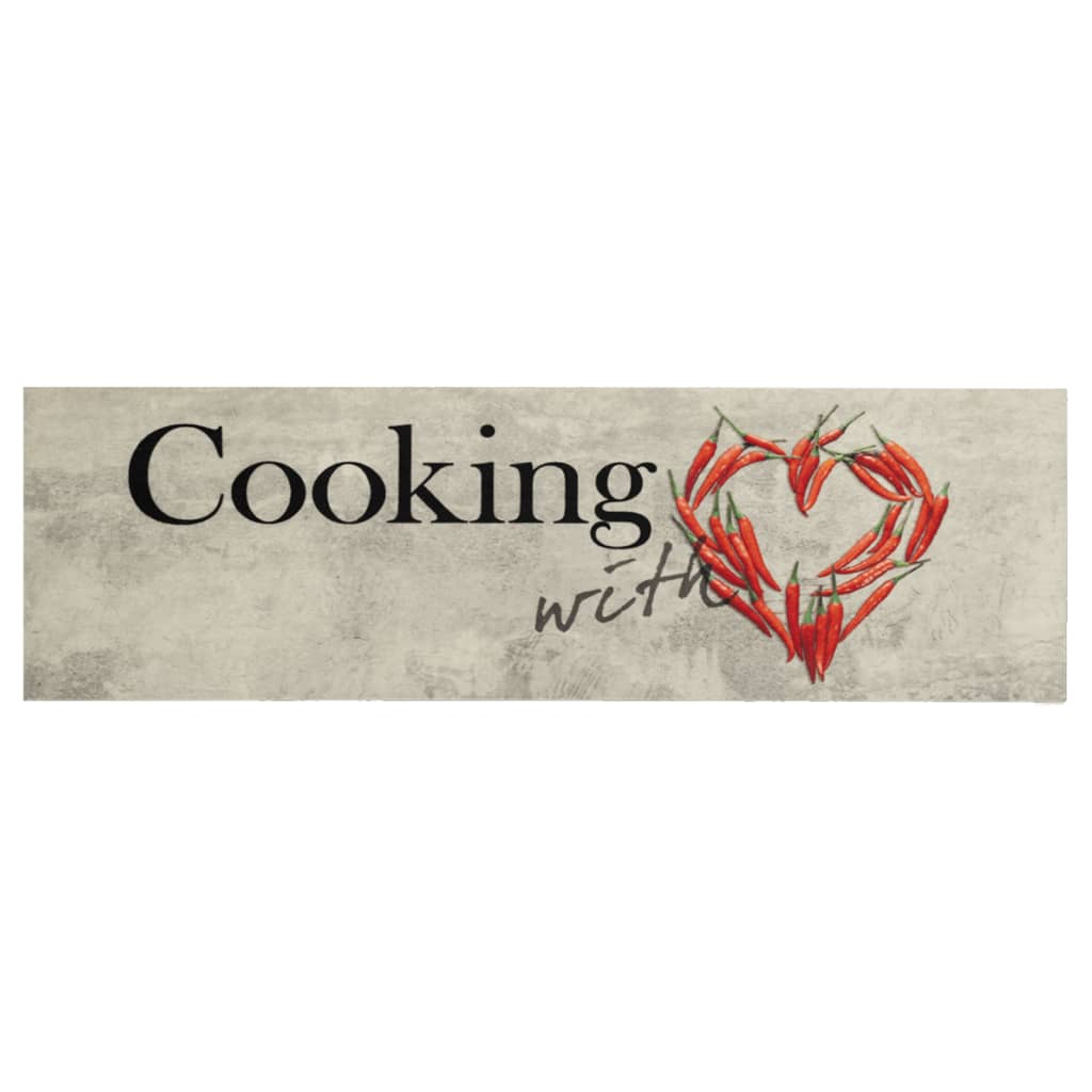 Maison Exclusive - Küchenteppich Waschbar Paprika 60x180 Cm Samt