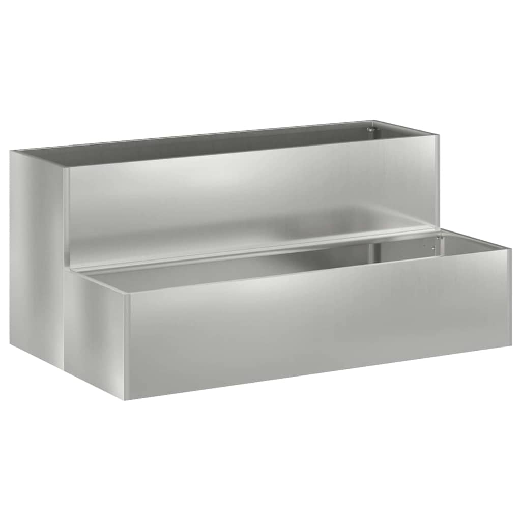 Maison Exclusive - Garten-pflanzgefäß Silber 100 X 60 X 45 Cm Ver