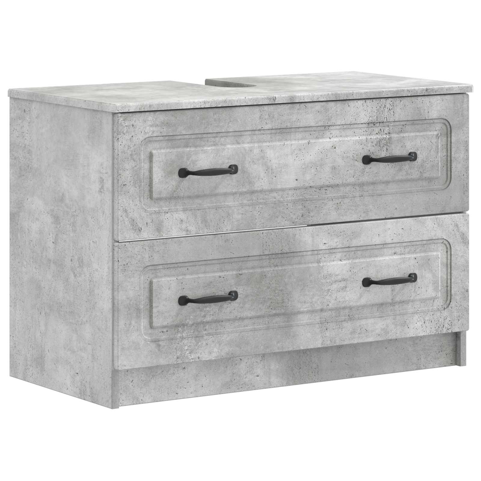 Maison Exclusive - Waschbeckenschrank Utrecht Betongrau 82 X 41 X